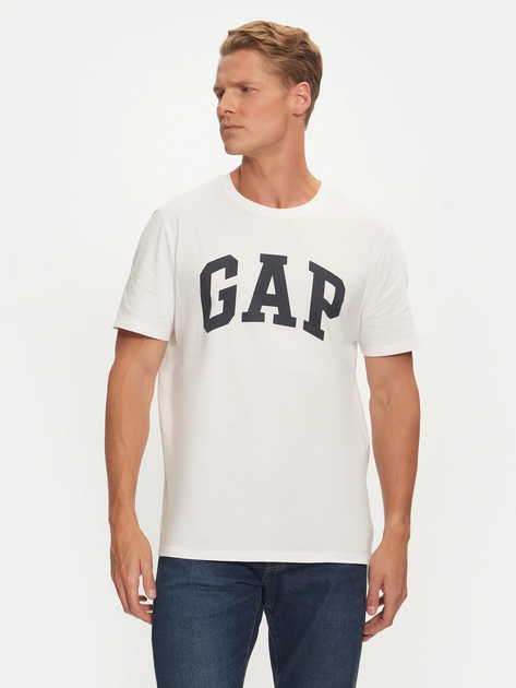 Набір футболок бавовняних довгих чоловічих GAP 885595-01 2XL 2 шт Синій/Білий (1200133154383) - зображення 2