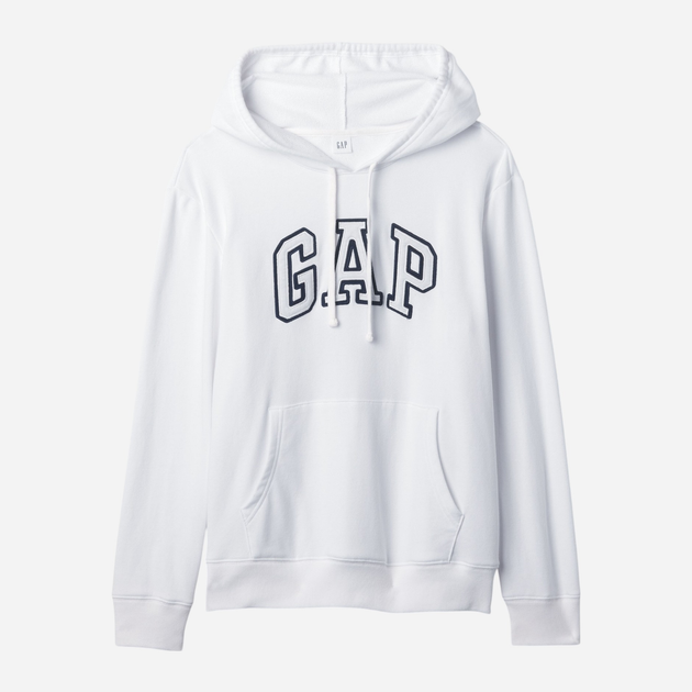 Bluza damska z kapturem z nadrukiem GAP 870537-01 S Biała - obraz 3