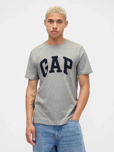Набір футболок бавовняних довгих чоловічих GAP 885595-03 XL 2 шт Синій/Сірий (1200146427030) - зображення 2