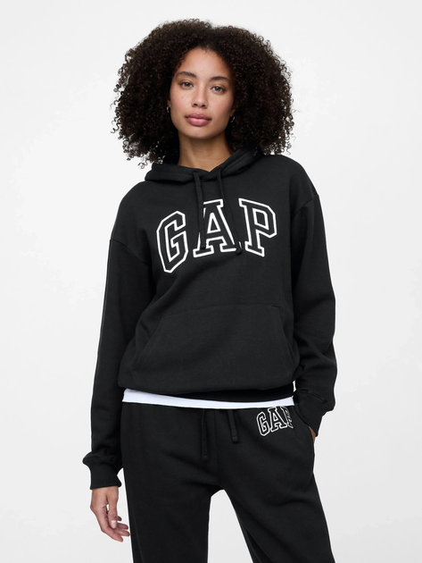 Bluza damska z kapturem kangurka GAP 463506-01 S Czarna (1200112707463) - obraz 1