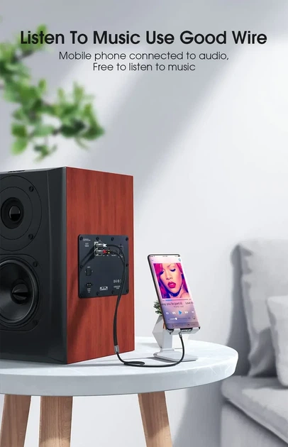 Кабель аудио Essager 3,5 мм Jack to 2RCA 3м Grey (EYPZJ-MYC0G) - Фото 6 Кабель аудио Essager 3,5 мм Jack to 2RCA 3м Grey (EYPZJ-MYC0G) - изображение 6