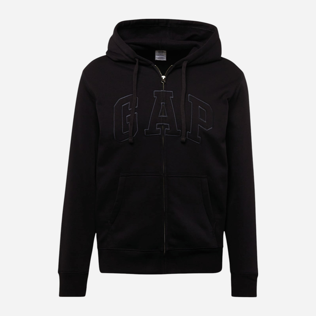Bluza męska rozpinana streetwear z kapturem GAP 499917-06 M Czarna (1200046477654) - obraz 4