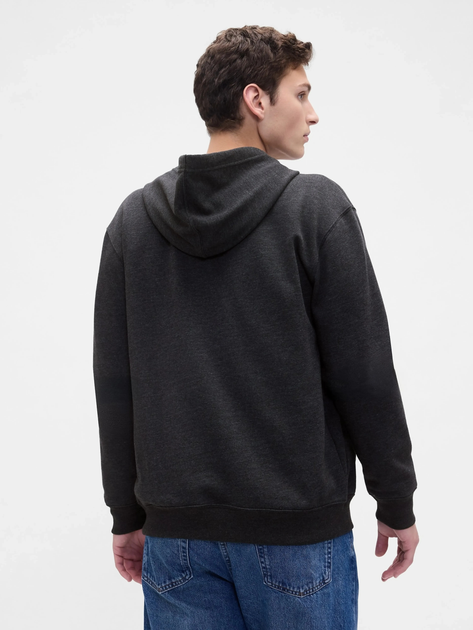 Толстовка на флісі, на блискавці чоловіча GAP 851516-32 XL Темно-сіра (1200140144179) - зображення 2