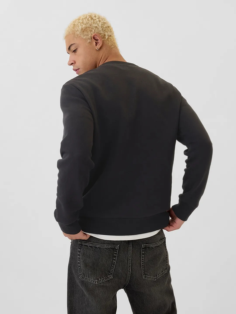 Bluza bez kaptura męska polarowa GAP 542214-02 L Czarna - obraz 2