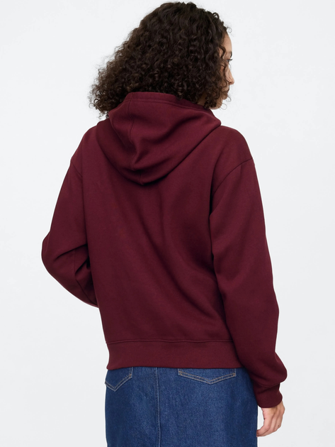 Bluza damska rozpinana streetwear polarowa GAP 678782-10 2XL Bordowa - obraz 2