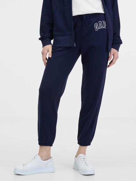 Spodnie dresowe damskie joggery GAP 889527-03 S Granatowe (1200133052672) - obraz 1