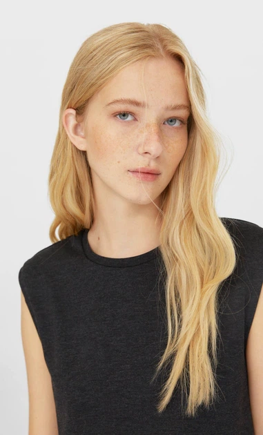 Сукня Stradivarius темно-сірий JGGKY068 S - Фото 3 Сукня Stradivarius темно-сірий JGGKY068 S - изображение 3
