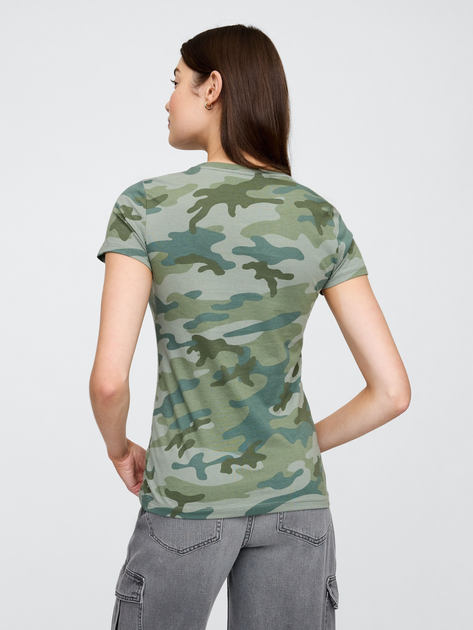 Koszulka damska bawełniana Gap 729555-10 XL Kamuflażowa - obraz 2