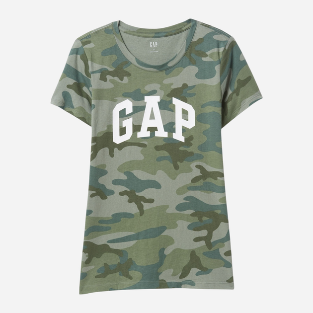 Футболка бавовняна жіноча GAP 729555-10 XXS Камуфляжна (1200139319892) - зображення 4