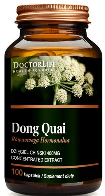 Suplement diety Doctor Life Dong Quai 500 mg 100 kapsulek (5906874819272) - obraz 1