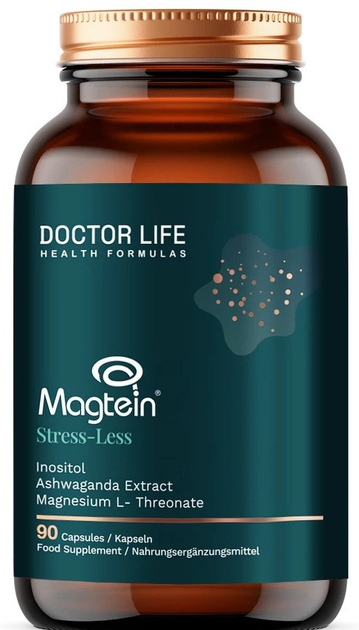 Дієтична добавка Doctor Life Magtein L-treonian Stress-Less 90 капсул (5905692385365) - зображення 1