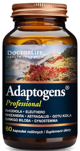Suplement diety Doctor Life Adaptogens Professonal 60 kapsułek (5903317644446) - obraz 1