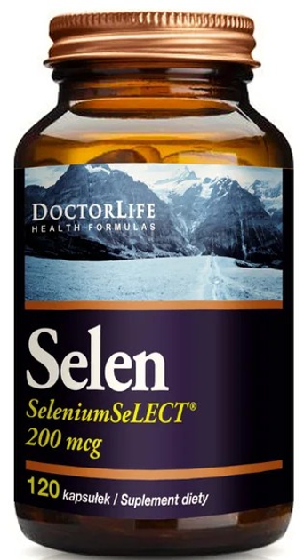 Дієтична добавка Doctor Life Селен 200 mcg 120 капсул (5903317644194) - зображення 1