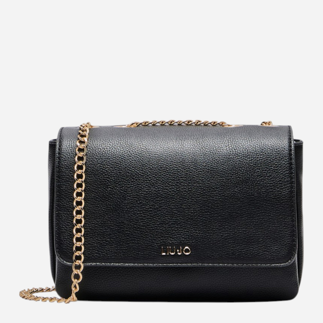 Torebka crossbody damska mała z łańcuszkiem Liu Jo AA5210E0058 22222 Czarna (800070348853) - obraz 1