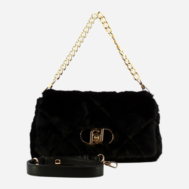Torebka crossbody damska z łańcuszkiem Liu Jo AF5138E0305 22222 Czarna (800070345576) - obraz 4