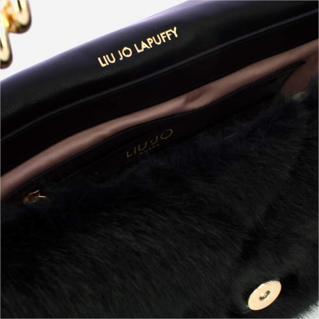Torebka crossbody damska z łańcuszkiem Liu Jo AF5138E0305 22222 Czarna (800070345576) - obraz 5