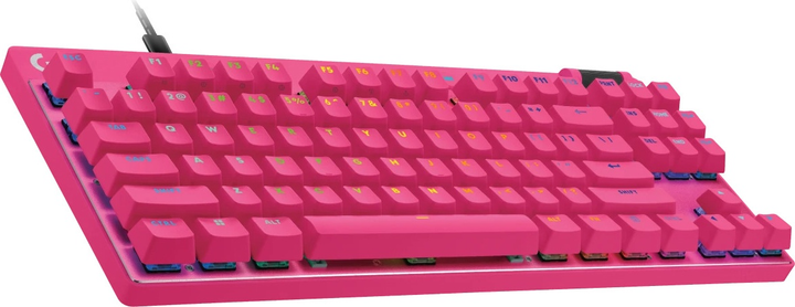 Klawiatura przewodowa Logitech G PRO X TKL RAPID Gaming Linear USB Magenta (920-013253) - obraz 2