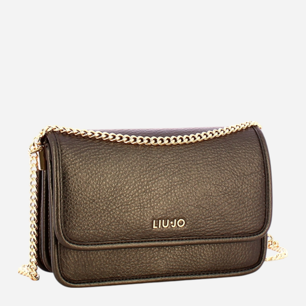 Torebka crossbody damska mała z łańcuszkiem Liu Jo AF5158E0027 04877 Brązowa (800070345562) - obraz 3