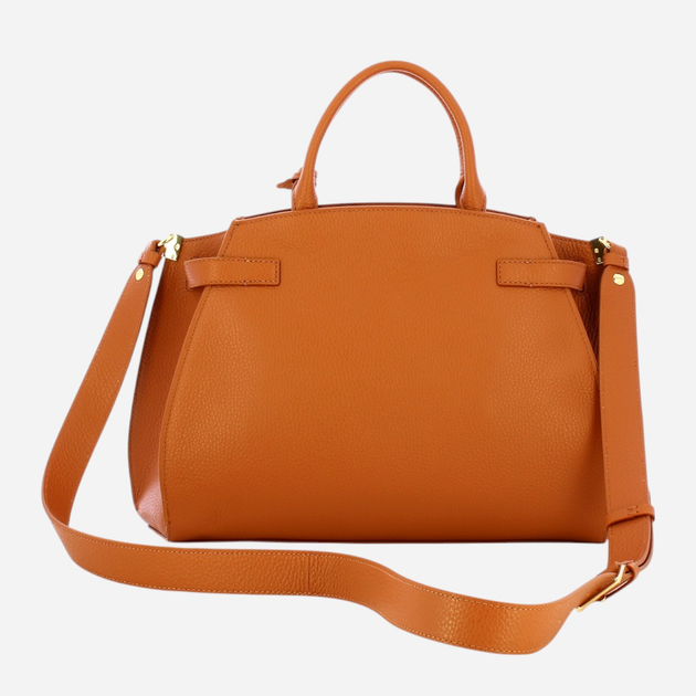 Torebka crossbody damska ze skóry naturalnej duża Coccinelle Coccinellekliche E1DGP180280 W12 Brązowa (800070342954) - obraz 2