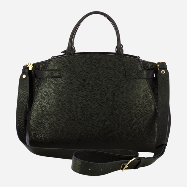 Torebka crossbody damska ze skóry naturalnej duża Coccinelle Coccinellekliche E1DGP180280 001 Czarna (800070342948) - obraz 2