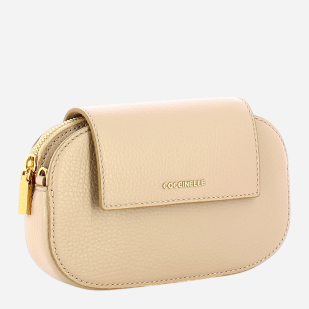 Torebka crossbody damska ze skóry naturalnej mała Coccinelle Coccinellefaint E5DJK550180 N80 Różowa (800070342940) - obraz 3