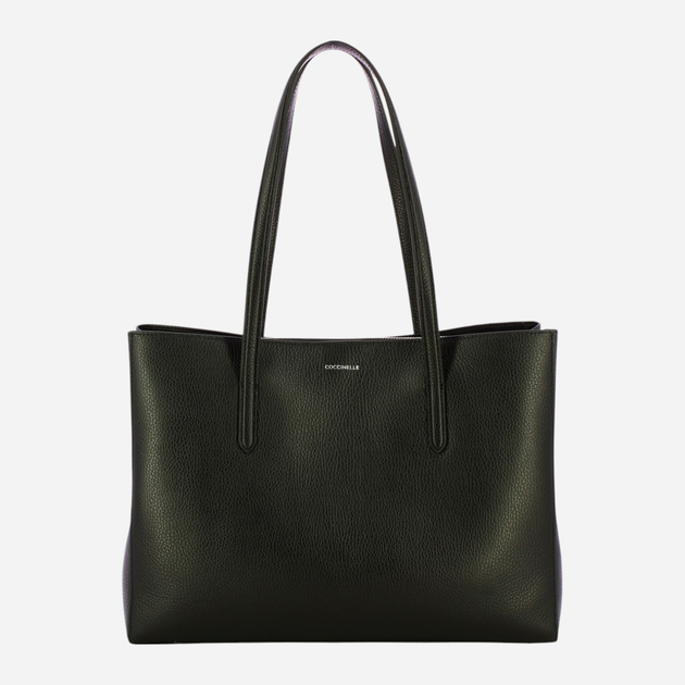 Torebka shopper ze skóry naturalnej Coccinelle Coccinelleswap E1DVF110180 001 Czarna (800070342921) - obraz 1