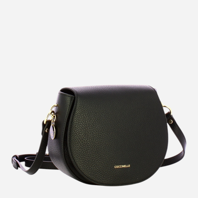Torebka crossbody damska ze skóry naturalnej mała Coccinelle Alpha E1DTP150380 001 Czarna (800070342930) - obraz 3
