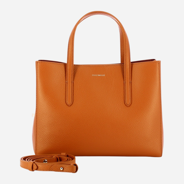 Torebka crossbody damska ze skóry naturalnej Coccinelle Coccinelleswap E1DVF180180 W12 Brązowa (800070342926) - obraz 4