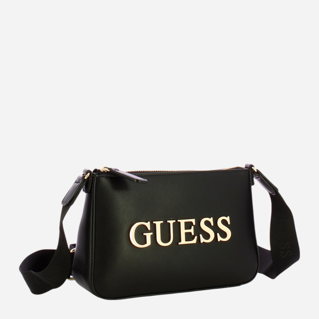 Сумка крос-боді через плече жіноча зі штучної шкіри маленька Guess Beacon HFVG9035690 BLA Чорна (800070346605) - зображення 3