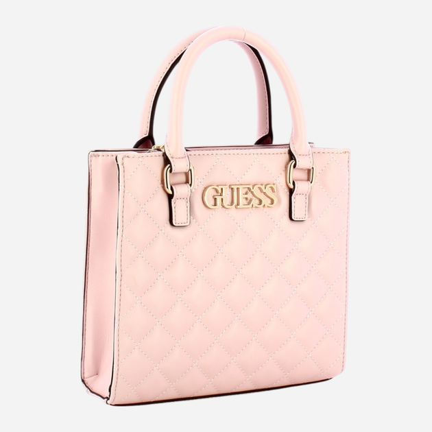 Сумка крос-боді через плече жіноча зі штучної шкіри маленька Guess Alazne HWALAZP3504 POW Рожева (800070346615) - зображення 3