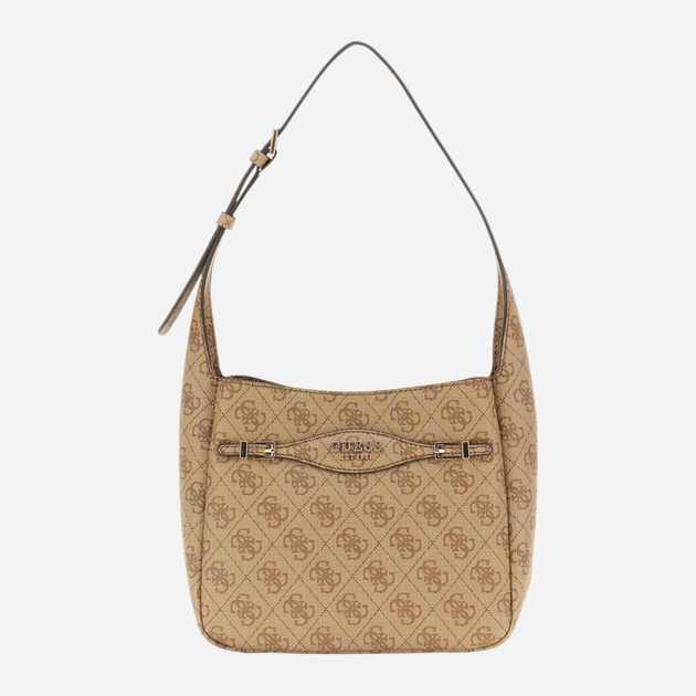 Torebka hobo damska mała Guess Katya HWSG9652010 LTL Brązowa (800070344344) - obraz 1