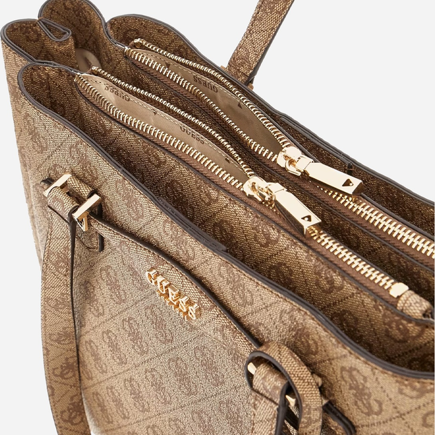 Torebka shopper Guess Katya HWSG9652230 LTL Brązowa (800070344348) - obraz 4