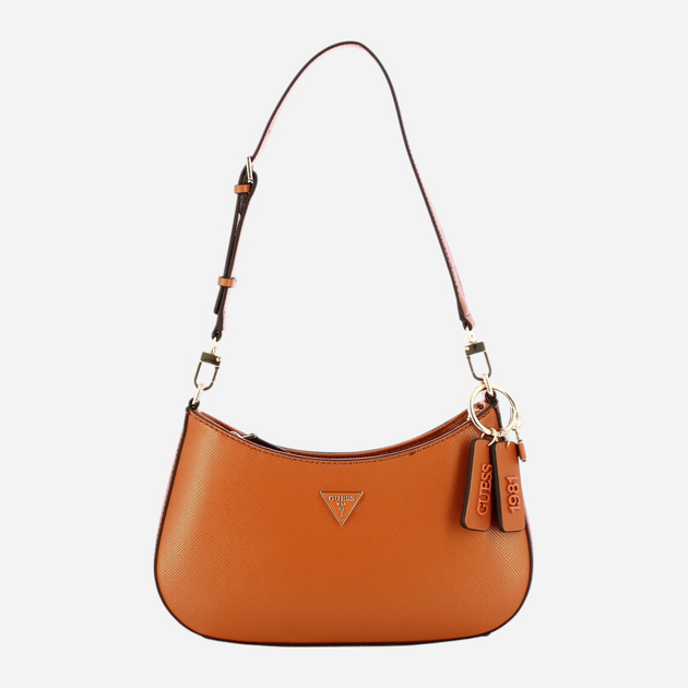 Torebka bagietka damska Guess Noelle HWZG9672180 LGC Brązowa (800070344352) - obraz 1