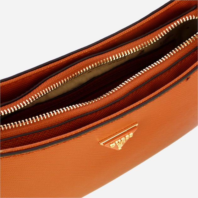 Torebka bagietka damska Guess Noelle HWZG9672180 LGC Brązowa (800070344352) - obraz 4