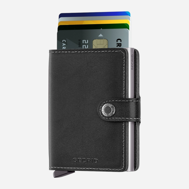 Portfel skórzany RFID Secrid M Czarny (800070122337) - obraz 3
