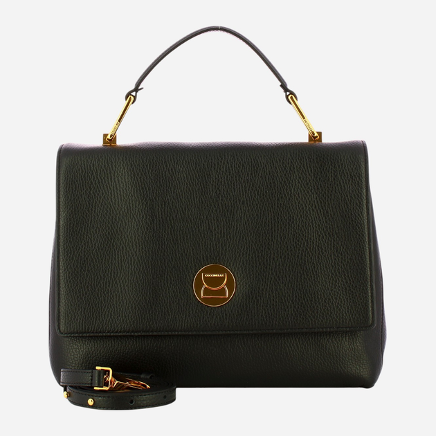 Torebka crossbody damska ze skóry naturalnej Coccinelle Liya E1MD0180101 001 Czarna (800070316428) - obraz 4