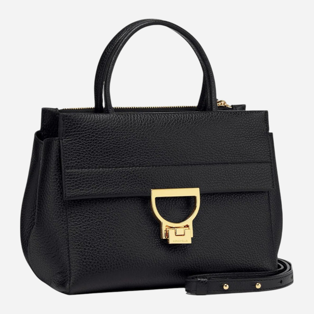 Torebka crossbody damska ze skóry naturalnej mała Coccinelle Arlettis E1MD5180101 001 Czarna (800070331517) - obraz 3