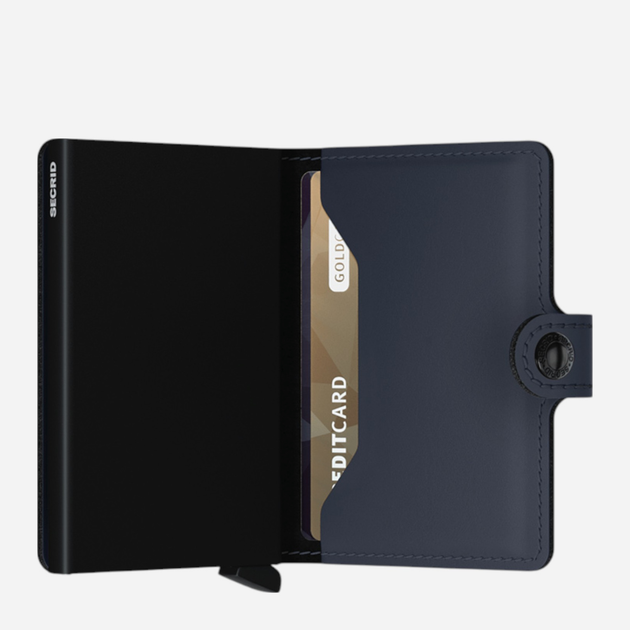 Portfel skórzany RFID Secrid Mm Granatowy (800070122346) - obraz 2