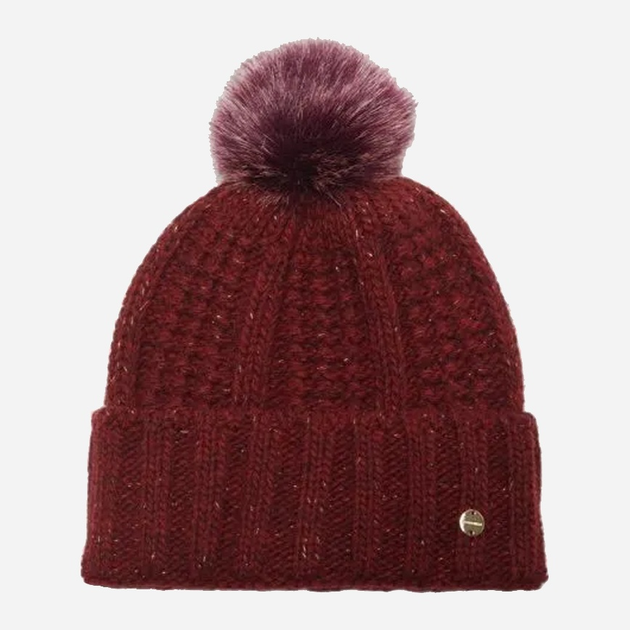 Czapka beanie damska Coccinelle Linette E7MY9370701 R31 Bordowa (800070326880) - obraz 1