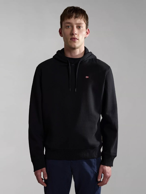 Bluza męska z kapturem Napapijri Balis NP0A4FQV0411002 S Czarna (800070311833) - obraz 1