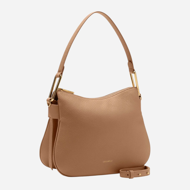 Torebka crossbody damska ze skóry naturalnej Coccinelle E1PQR130201 N71 Brązowa (800070338257) - obraz 2