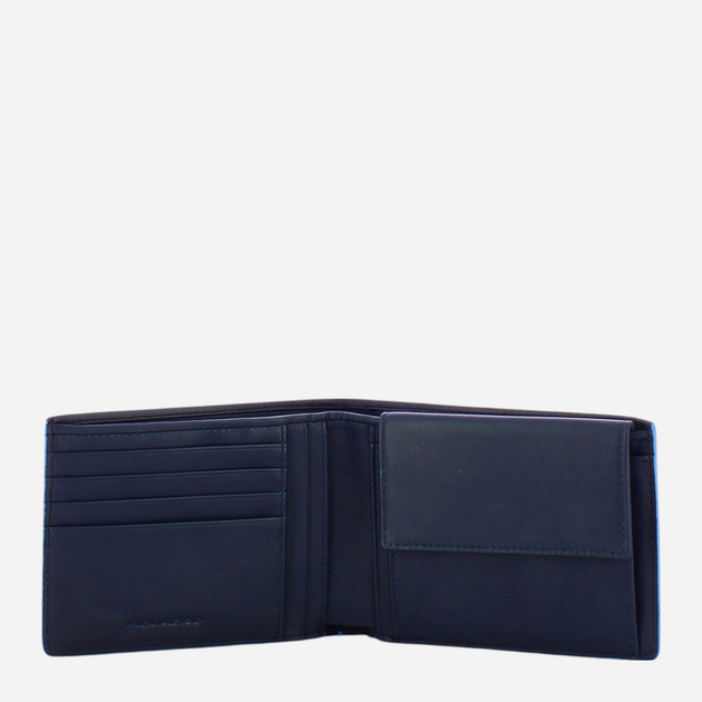 Портмоне чоловіче шкіряне Piquadro PU257S138R/BLU Темно-синій (800070346381) - зображення 3
