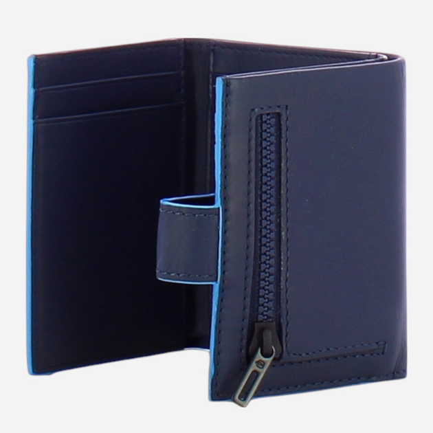 Портмоне чоловіче шкіряне Piquadro PU5957S138R/BLU Темно-синій (800070346394) - зображення 3