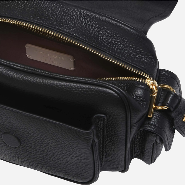 Torebka crossbody damska ze skóry naturalnej mała Coccinelle Campus E1RFF150201 001 Czarna (800070326821) - obraz 3