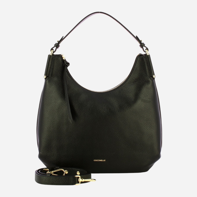 Torebka crossbody damska ze skóry naturalnej Coccinelle Rebekka E1T95130201 001 Czarna (800070345898) - obraz 4