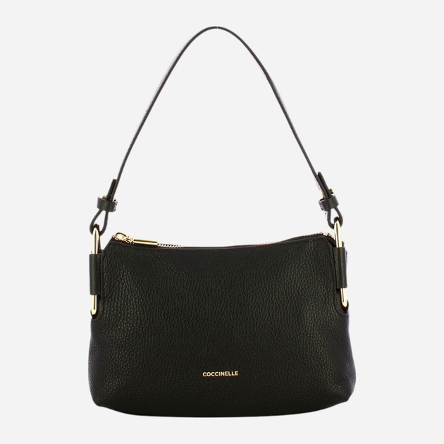 Torebka crossbody damska ze skóry naturalnej mała Coccinelle Rebekka E5T95520101 001 Czarna (800070345940) - obraz 1
