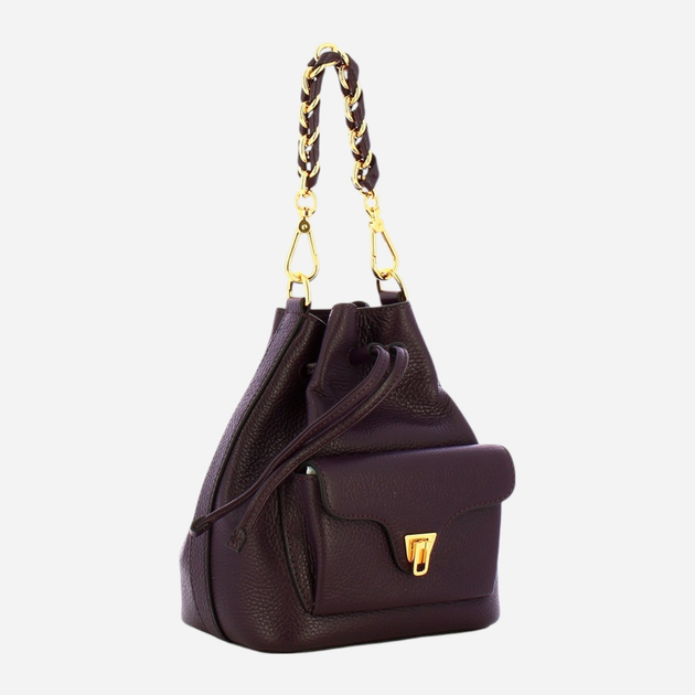 Torebka crossbody damska ze skóry naturalnej mała Coccinelle Beat E1TFK230301 V87 Fioletowa (800070345916) - obraz 3