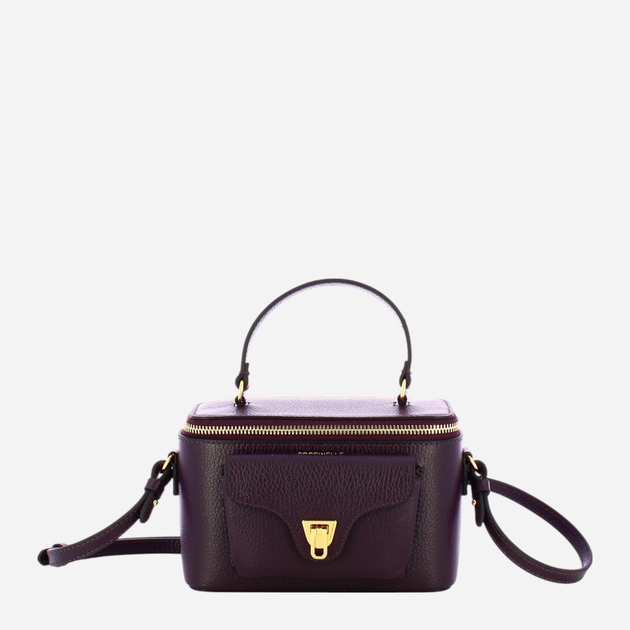 Torebka crossbody damska ze skóry naturalnej mała Coccinelle Beat E5TFK550101 V87 Fioletowa (800070345884) - obraz 1