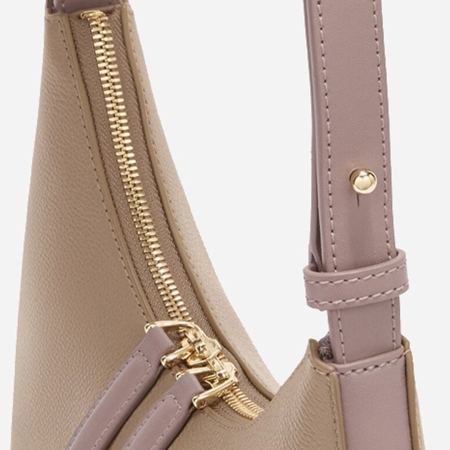 Сумка багет жіноча з натуральної шкіри маленька Furla Goccia WB01500BX33533624S1007 Рожева (800070339707) - зображення 3