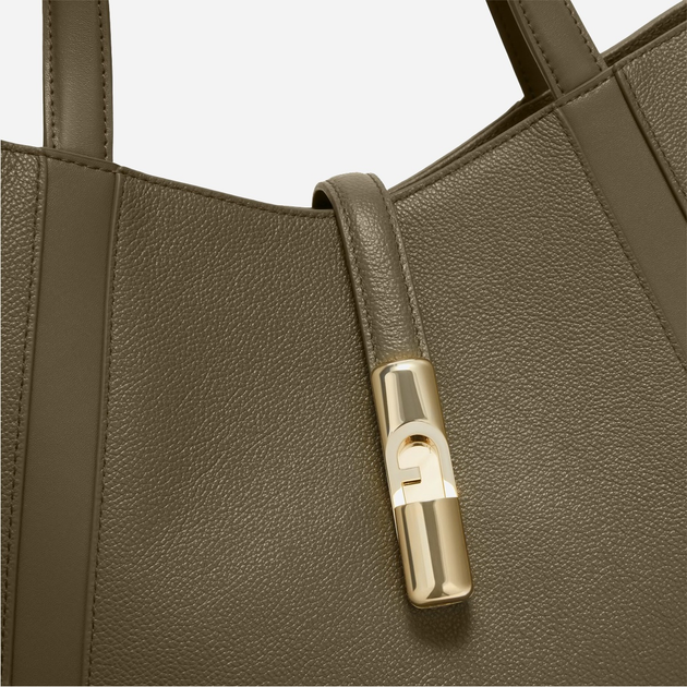 Torebka damska ze skóry naturalnej Furla Goccia WB01788BX33532810S1007 Zielona (800070344814) - obraz 4